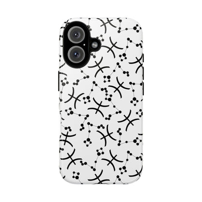 Tough Cases with the Pisces Zodiac sign for iPhone, Samsung Galaxy, and Google Pixel devices