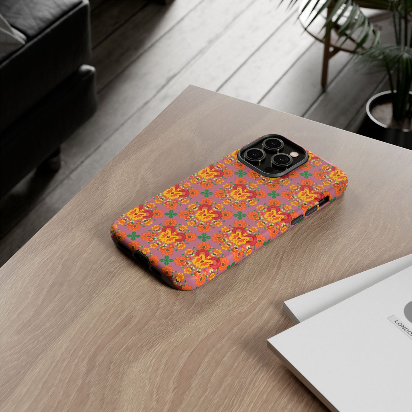 Tough Cases, Aries, Zodiac v1, Flower Pattern