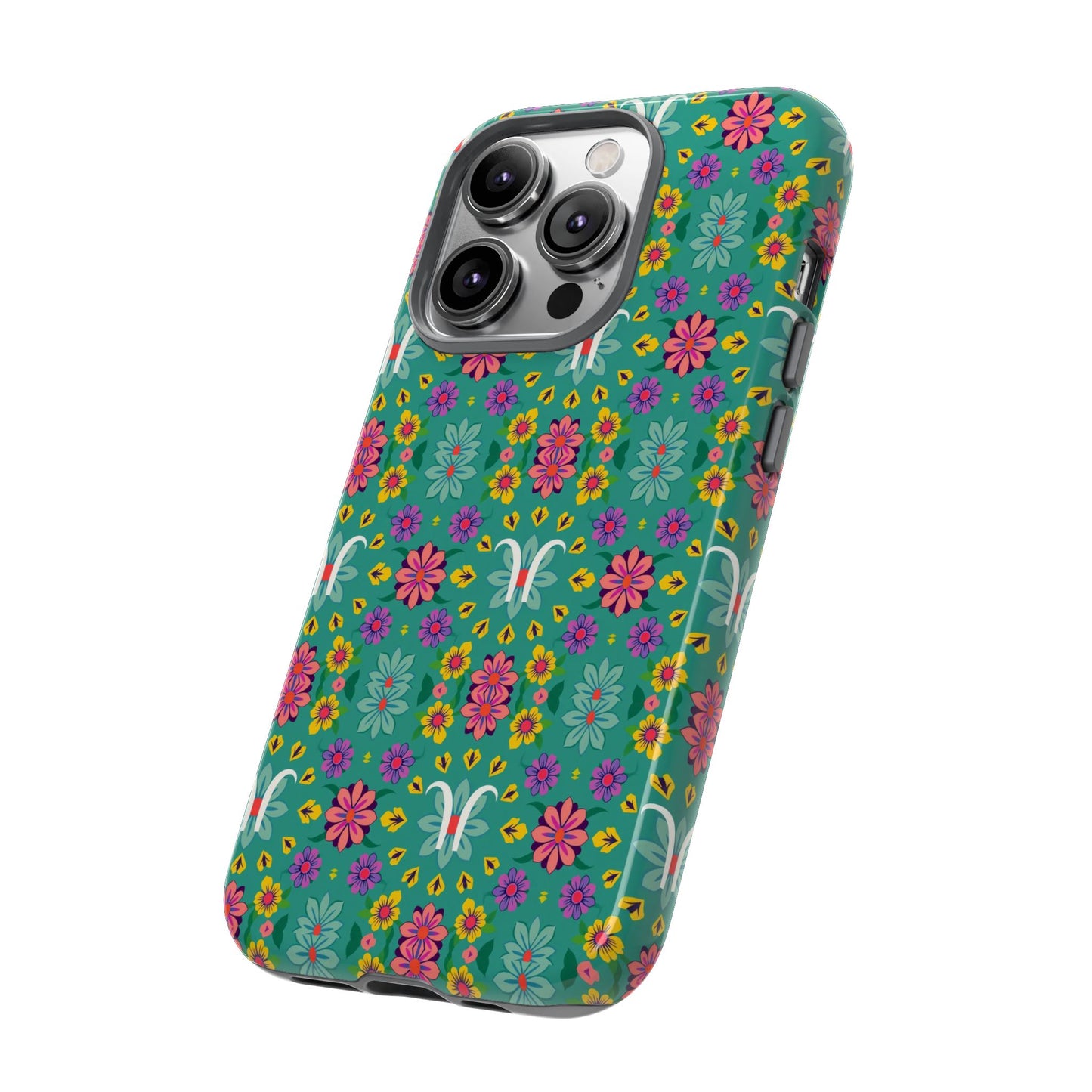 Tough Cases, Aquarius, Zodiac v4, Flower Pattern