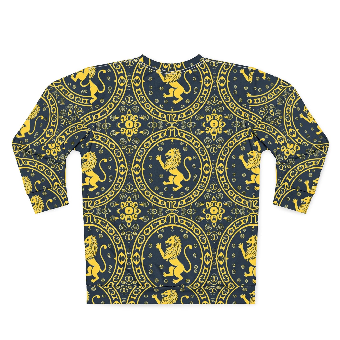 Unisex Sweatshirt, Zodiac Design, Pattern, Leo, AOP