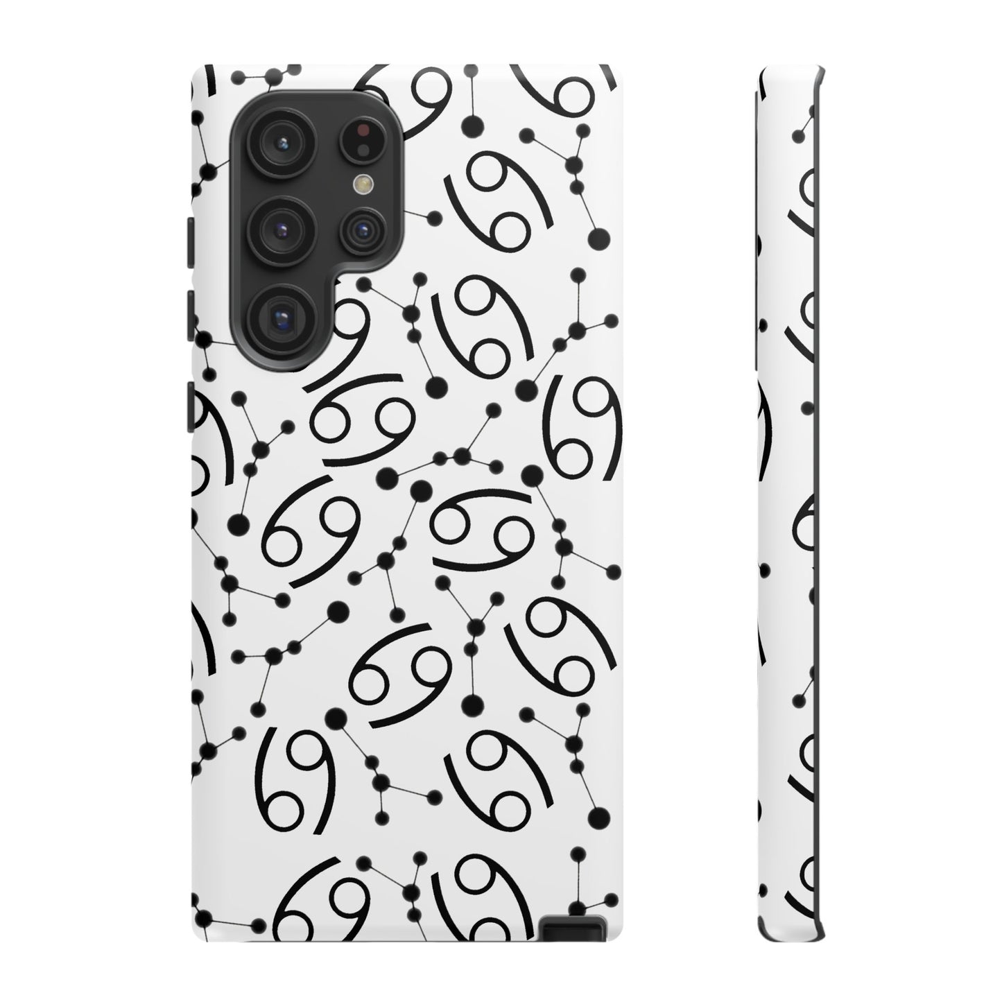 Tough Cases with the Cancer Zodiac sign for iPhone, Samsung Galaxy, and Google Pixel devices