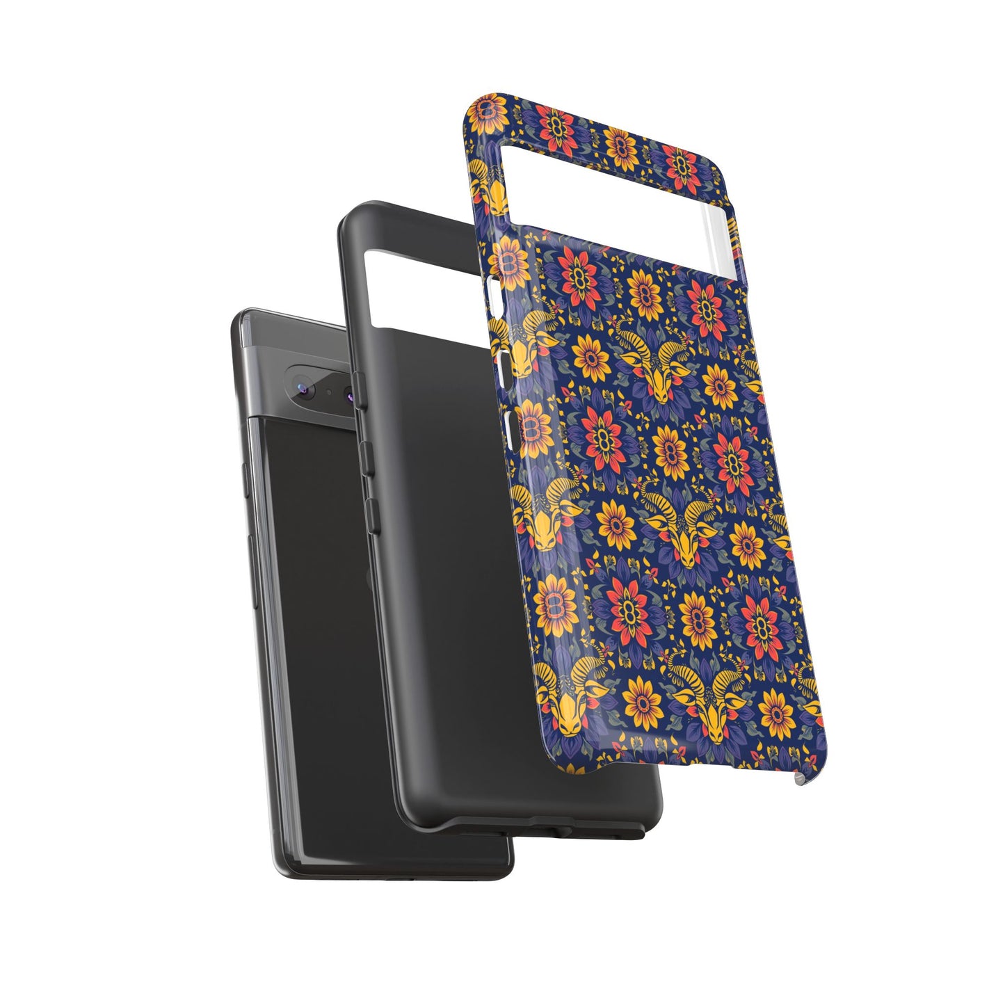 Tough Cases, Taurus, Zodiac v3, Flower Pattern