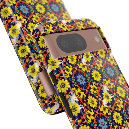 Tough Cases, Aquarius, Zodiac v3, Flower Pattern