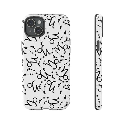 Tough Cases with the Capricorn Zodiac sign for iPhone, Samsung Galaxy, and Google Pixel devices