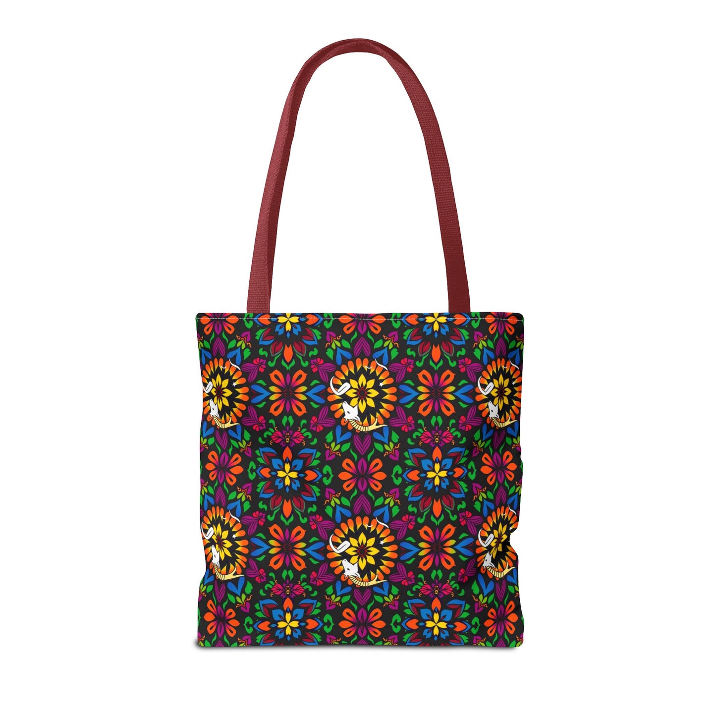 Tote Bag, (AOP), Capricorn, Zodiac v3, Flower Pattern