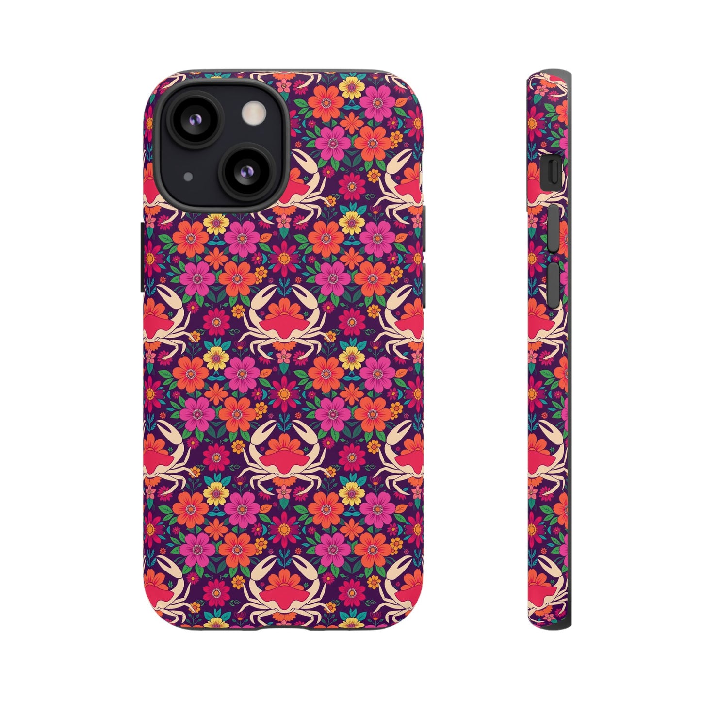 Tough Cases, Cancer, Zodiac v1, Flower Pattern