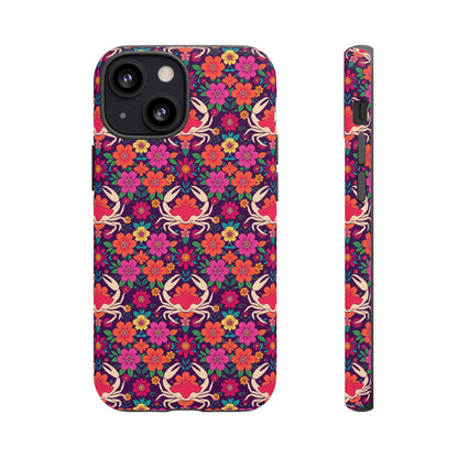 Tough Cases, Cancer, Zodiac v1, Flower Pattern