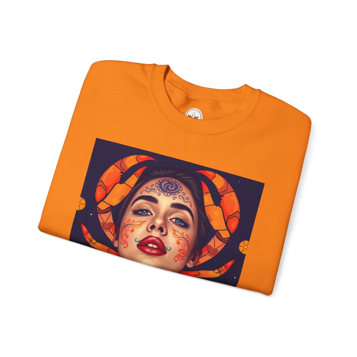 Unisex Heavy Blend™ Crewneck Sweatshirt, Cancer, Zodiac v1, Sexy Pattern