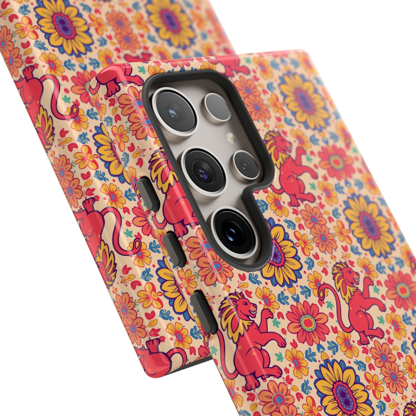 Tough Cases, Leo, Zodiac v1, Flower Pattern