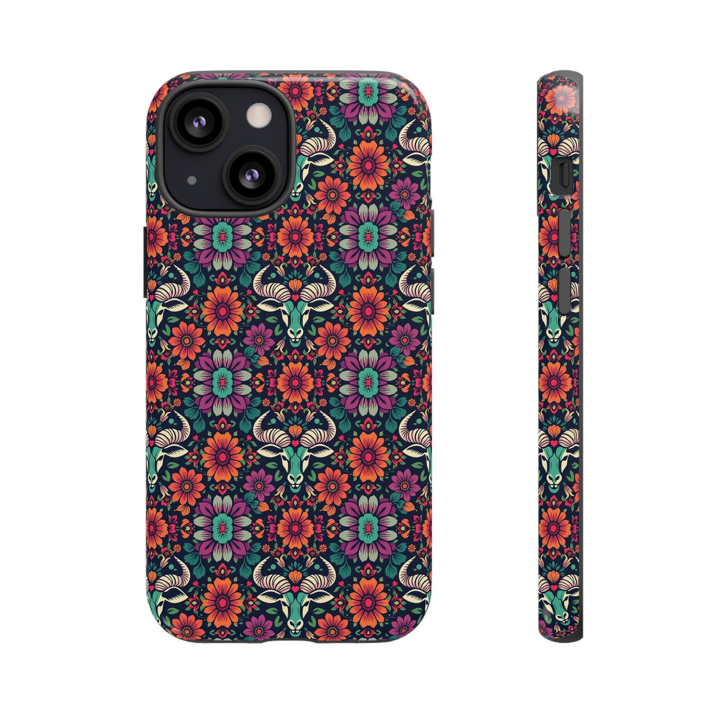 Tough Cases, Taurus, Zodiac v4, Flower Pattern
