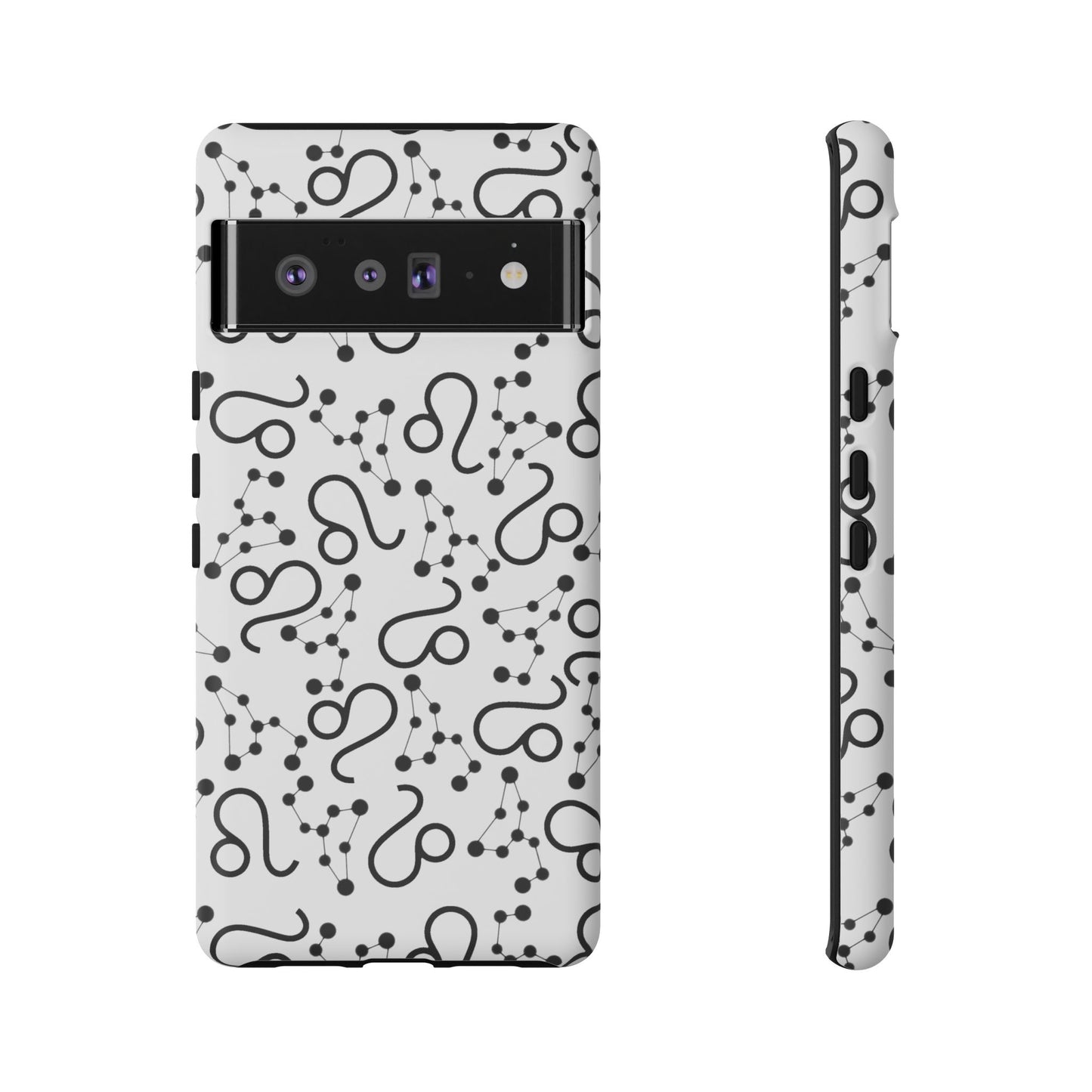 Tough Cases with the Leo Zodiac sign for iPhone, Samsung Galaxy, and Google Pixel devices