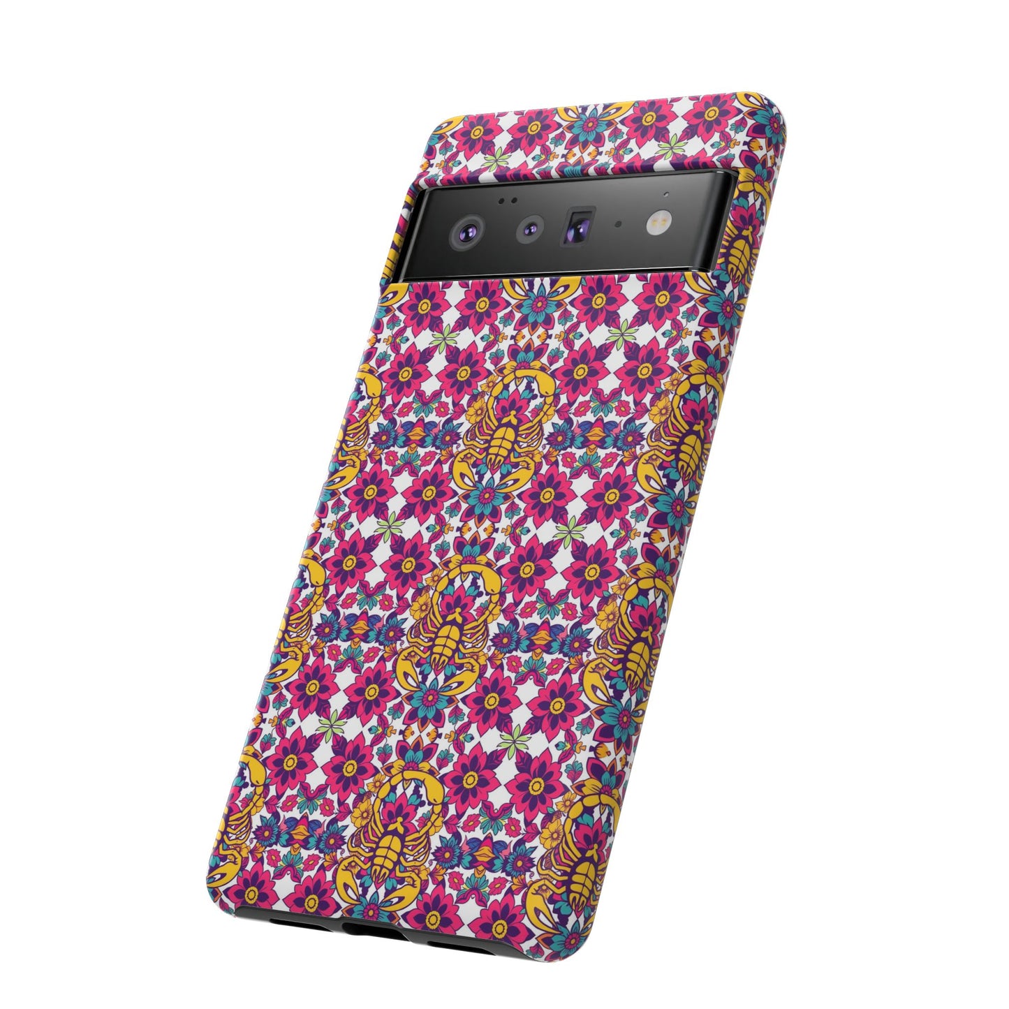Tough Cases, Scorpio, Zodiac v2, Flower Pattern