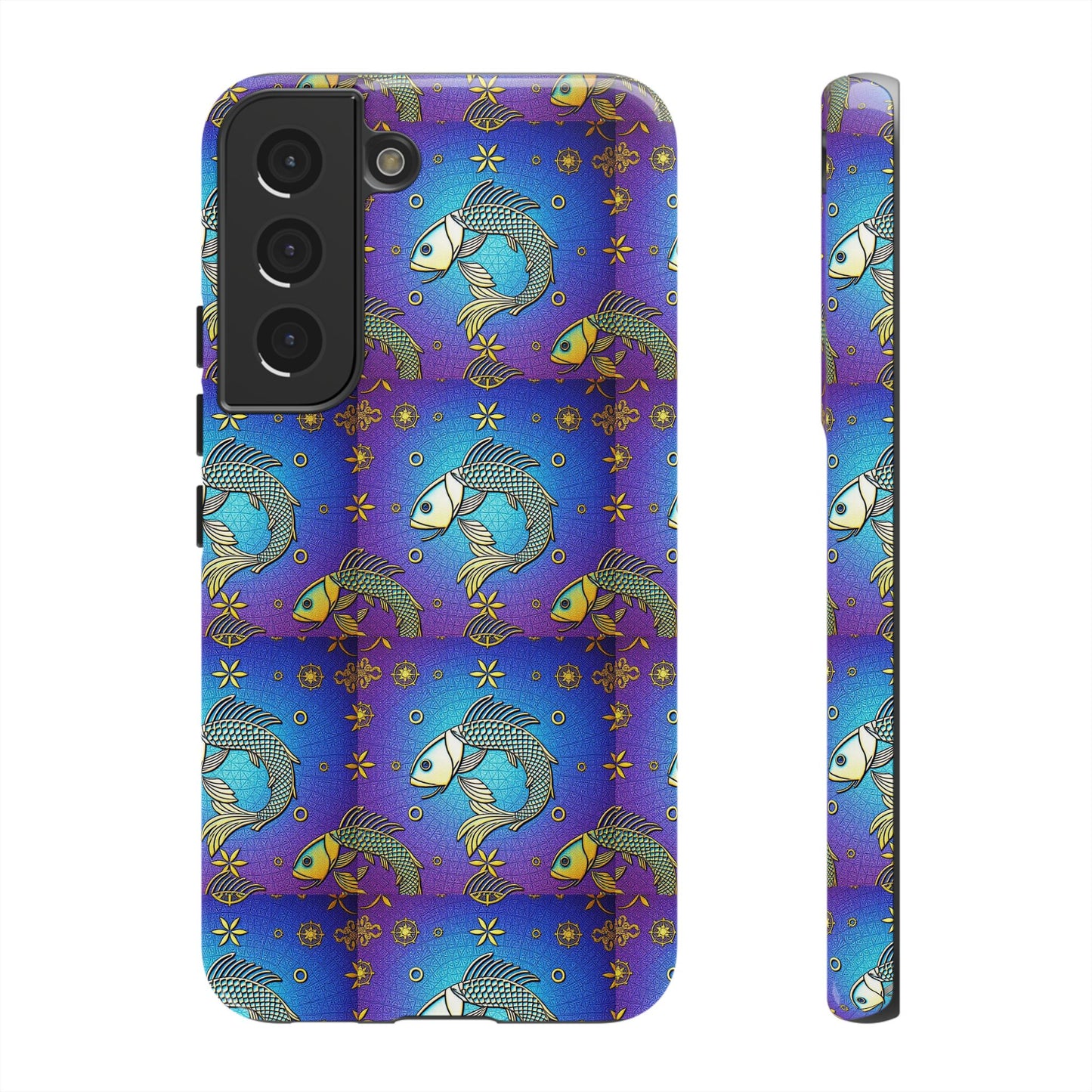 Tough Cases, Pisces, Zodiac v2, Metal Pattern