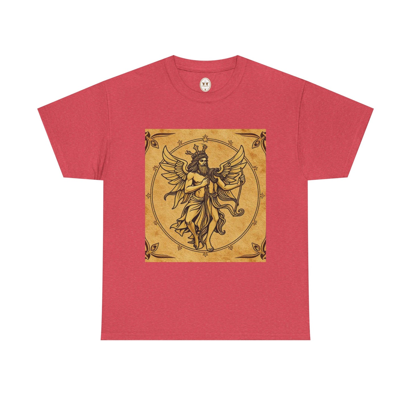 Unisex Heavy Cotton T-Shirt, Pencil Art, Gemini Zodiac Design