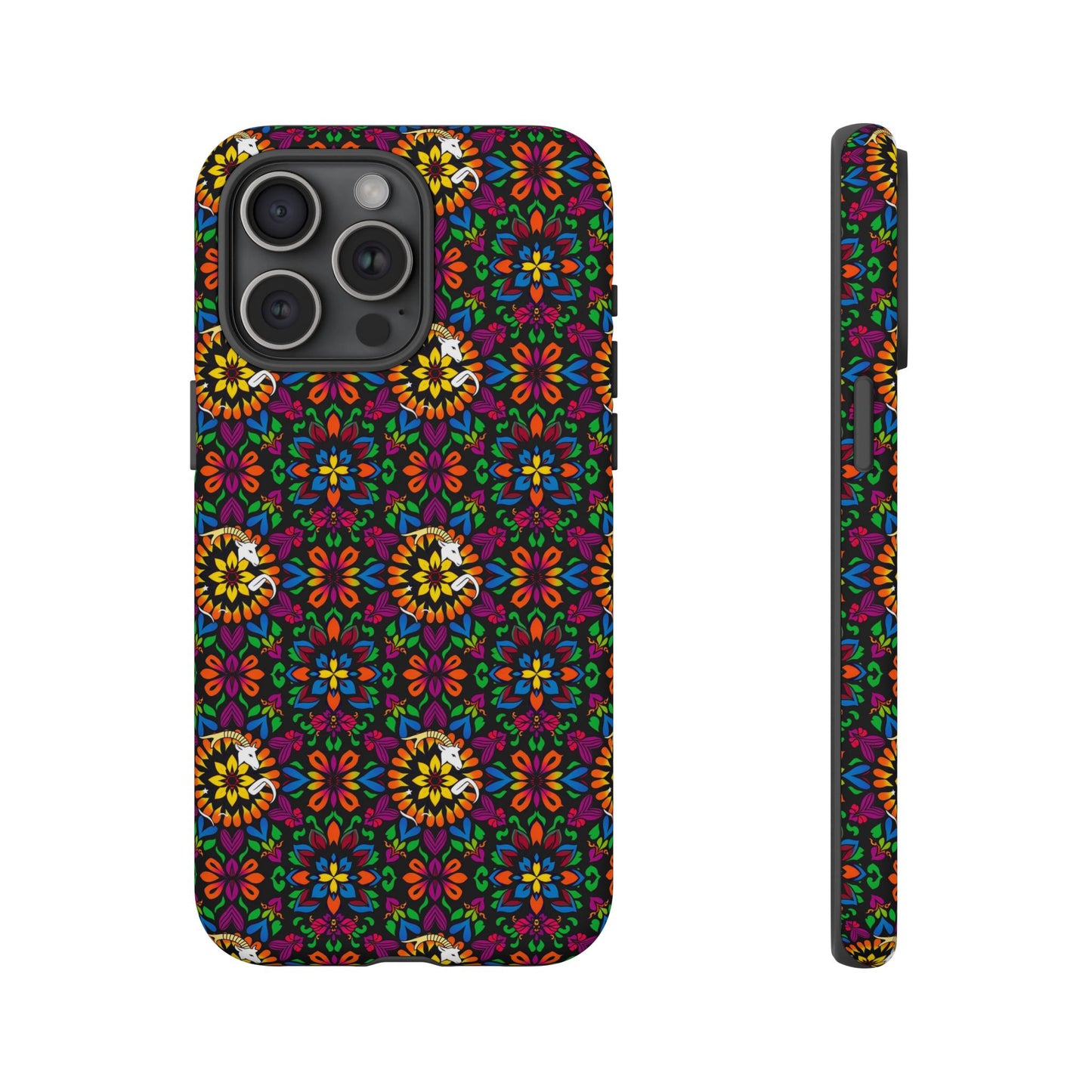 Tough Cases, Capricorn, Zodiac v2, Flower Pattern