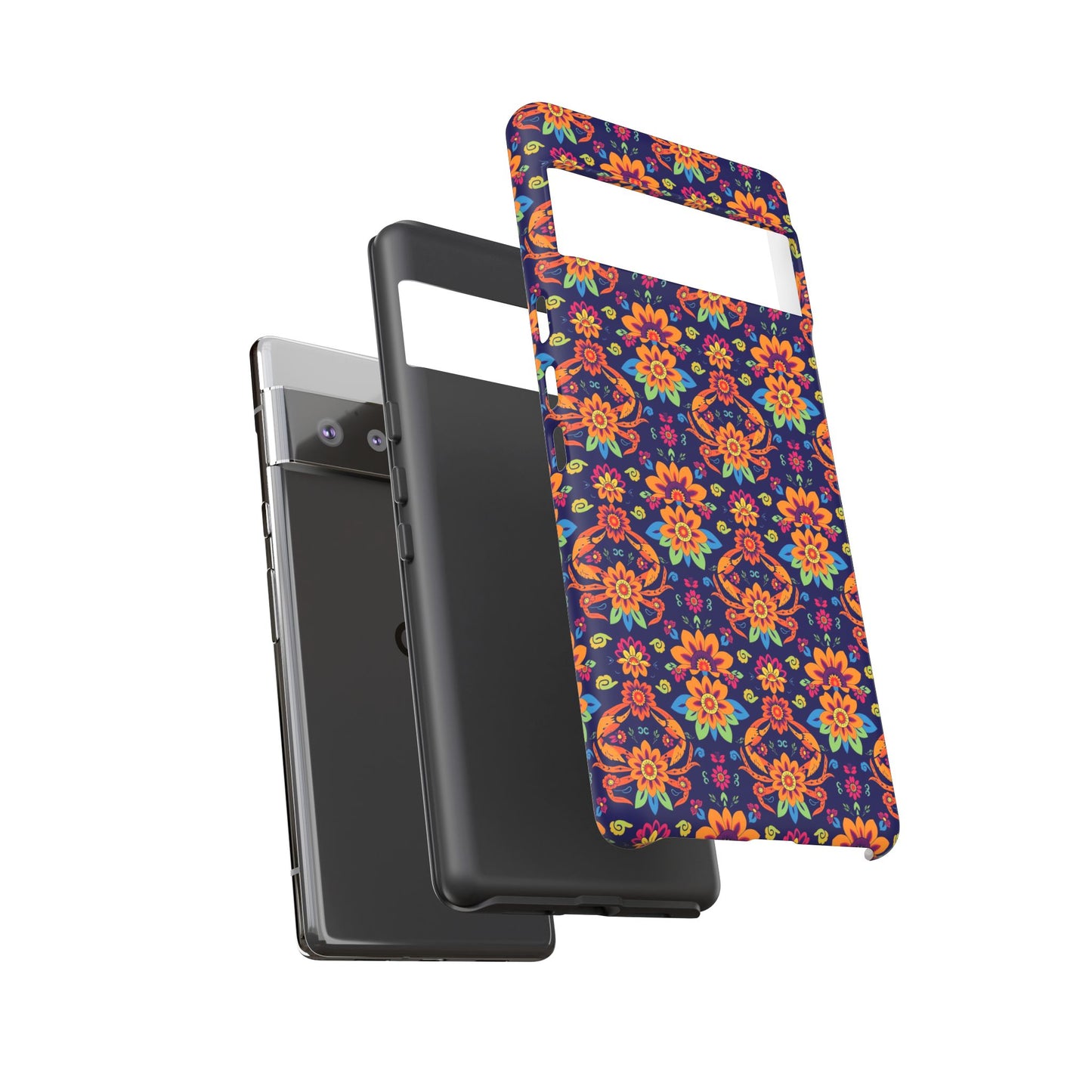 Tough Cases, Cancer, Zodiac, Flower Pattern