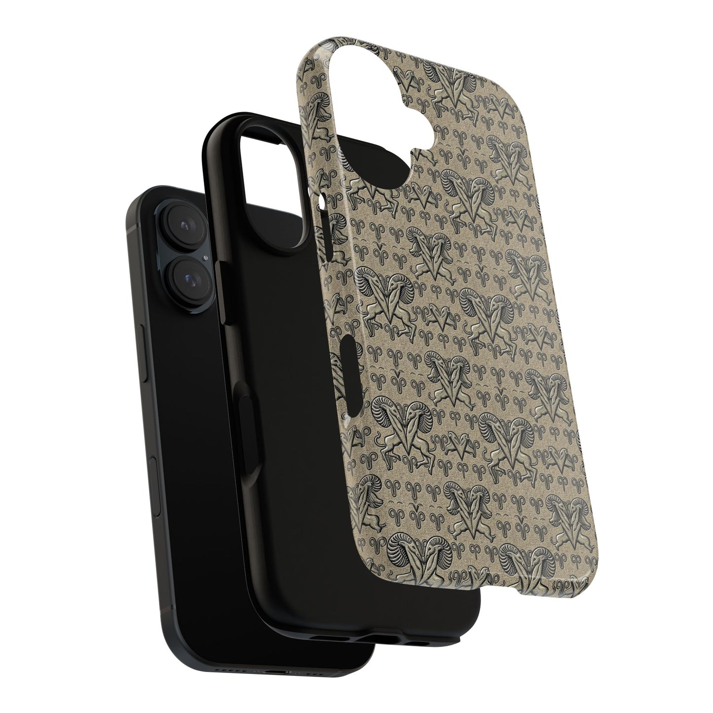 Tough Cases, Aries, Zodiac, Metal Pattern