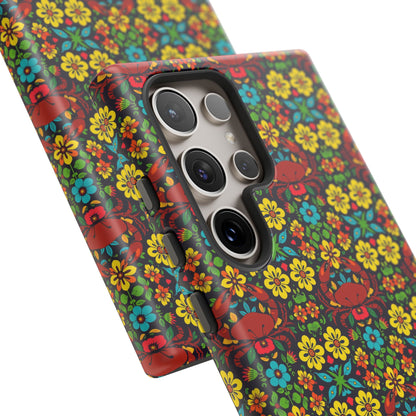 Tough Cases, Cancer, Zodiac v2, Flower Pattern