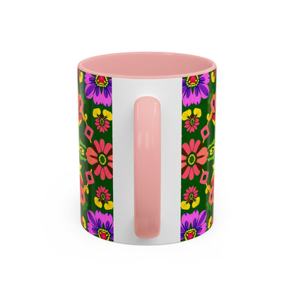 Accent Coffee Mug, Libra, Zodiac, Flower Pattern, (11, 15oz)