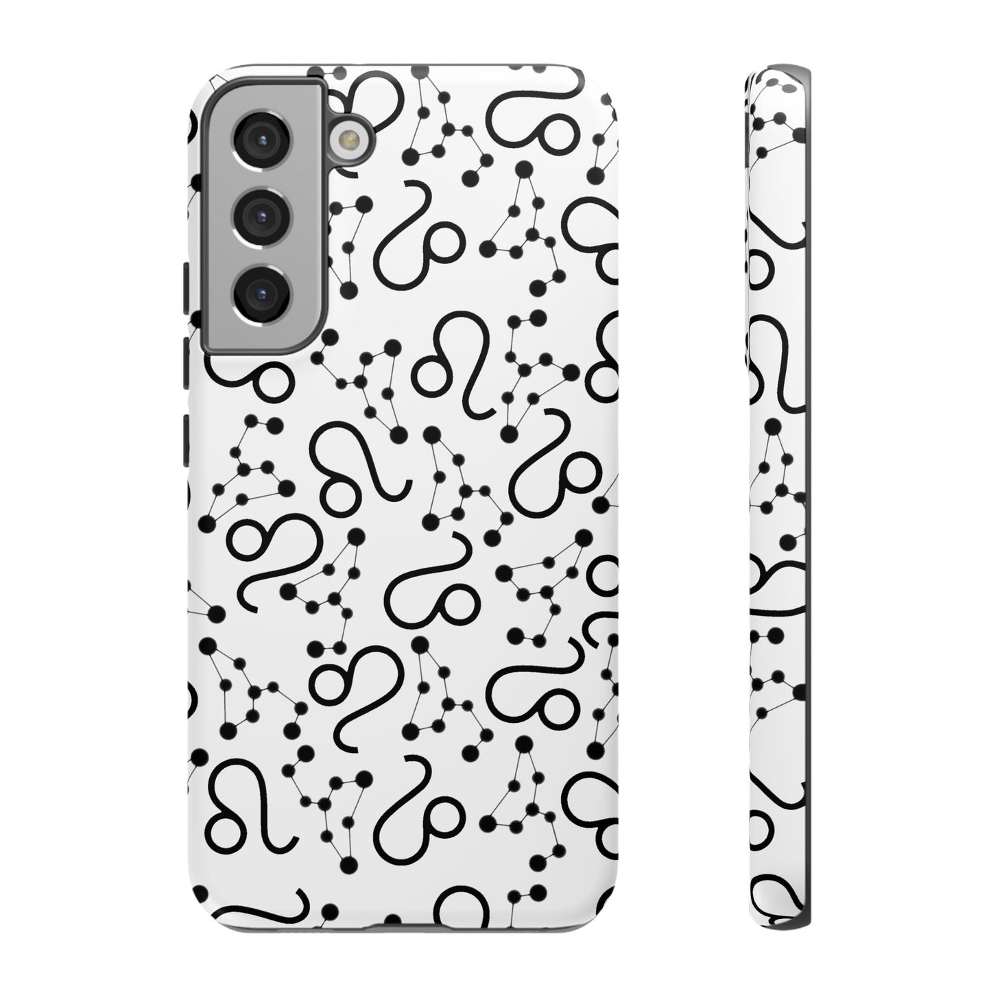 Tough Cases with the Leo Zodiac sign for iPhone, Samsung Galaxy, and Google Pixel devices