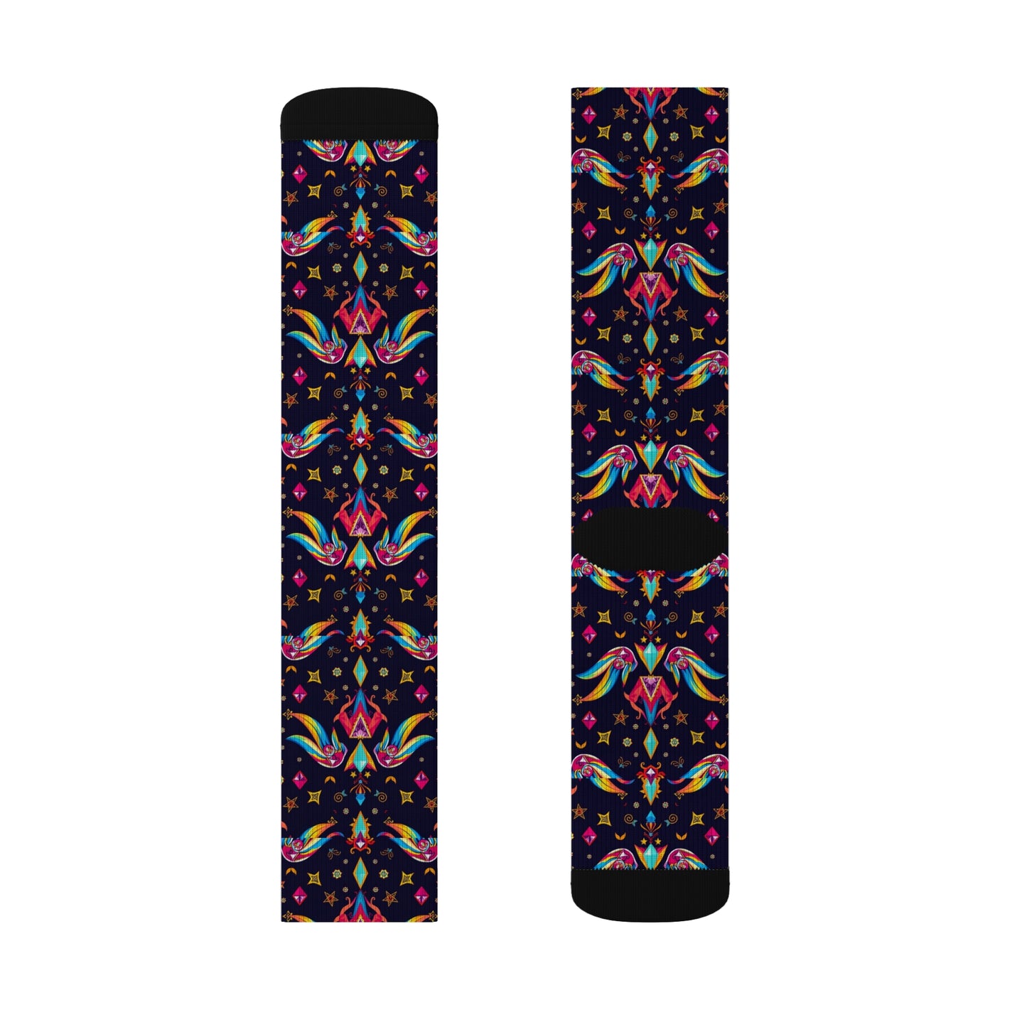 Sublimation Socks, Virgo, Zodiac v4, Jewel Pattern