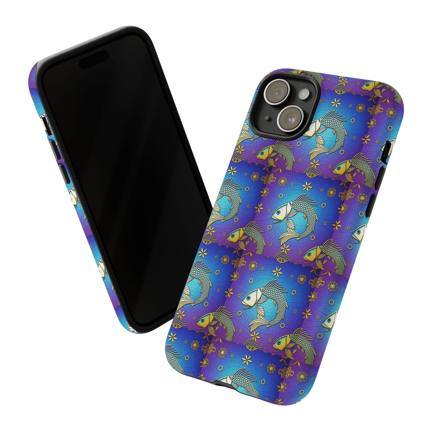 Tough Cases, Pisces, Zodiac v2, Metal Pattern