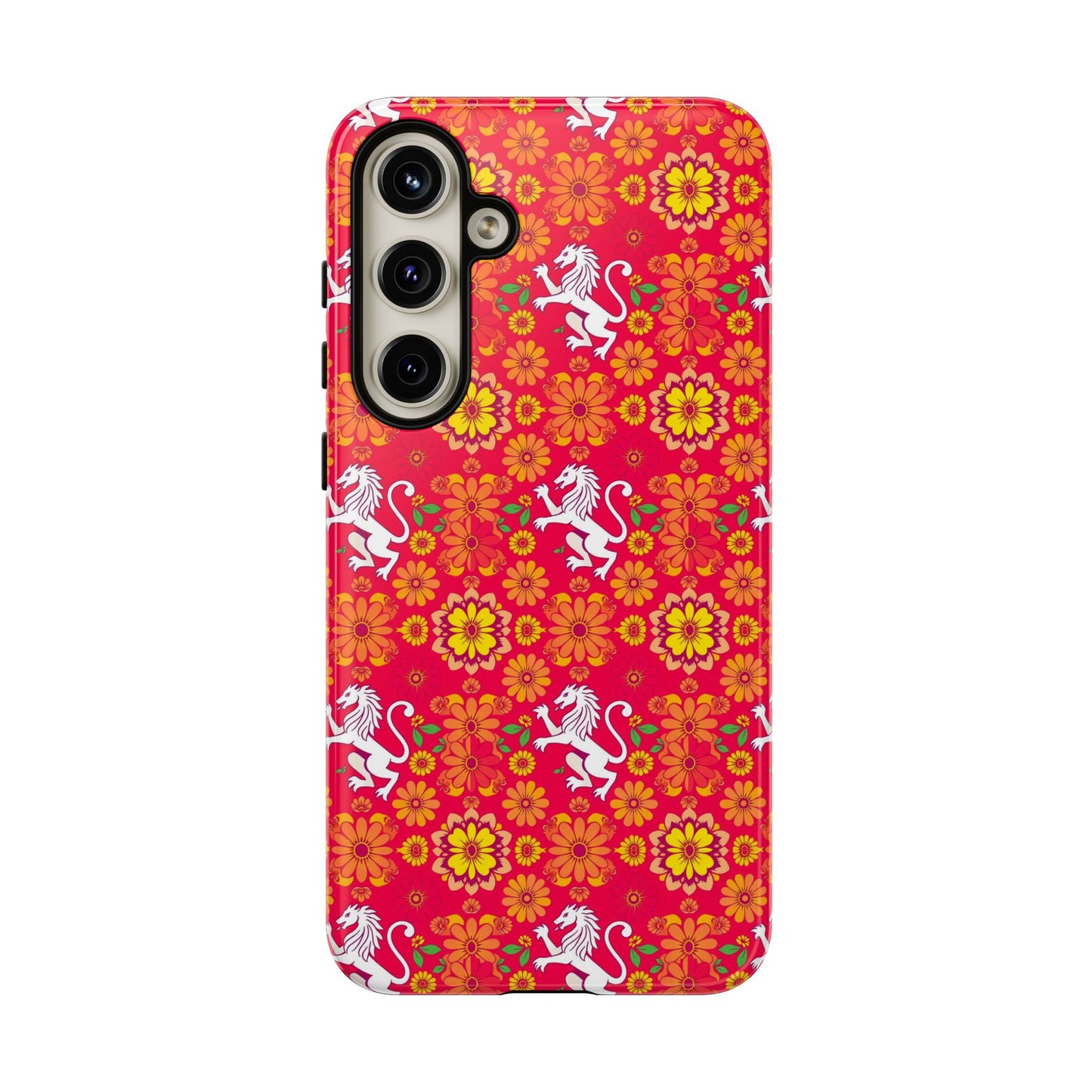 Tough Cases, Leo, Zodiac v4, Flower Pattern