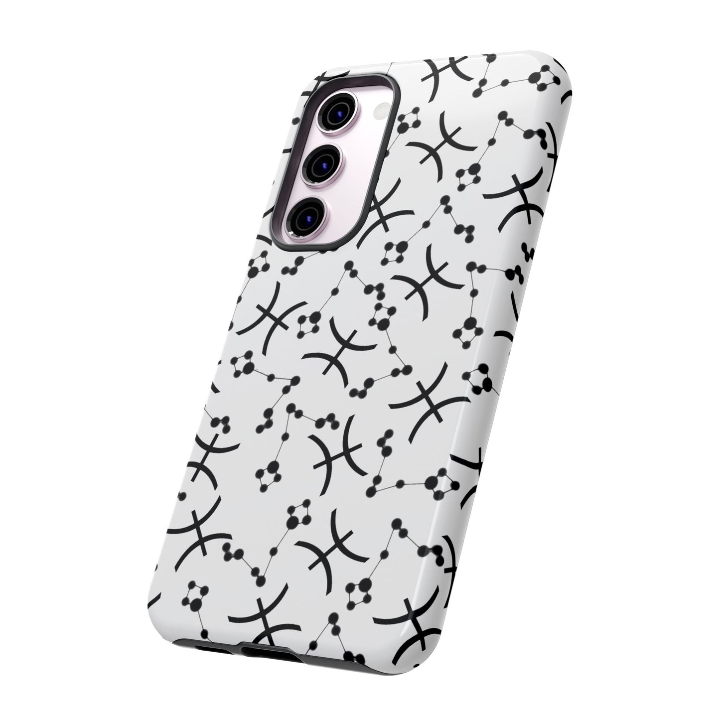 Tough Cases with the Pisces Zodiac sign for iPhone, Samsung Galaxy, and Google Pixel devices