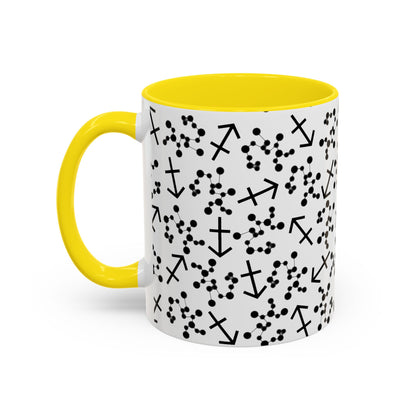 Accent Coffee Mug with the Sagittarius sign (11, 15oz)