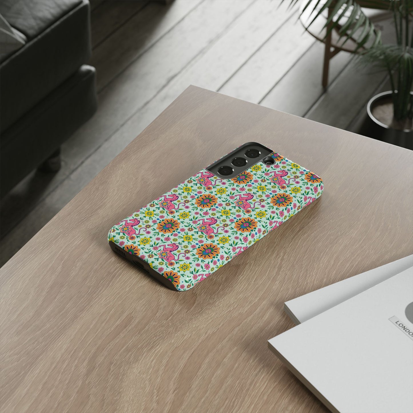 Tough Cases, Aquarius, Zodiac, Flower Pattern