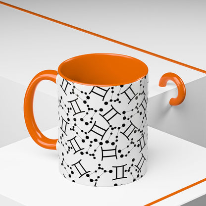 Accent Coffee Mug with the Gemini sign (11, 15oz)