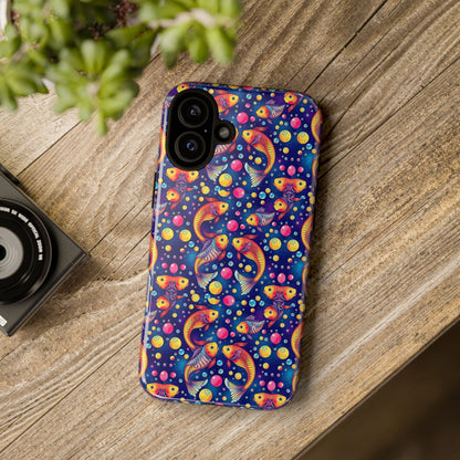Tough Cases, Pisces, Zodiac, Bubble Pattern