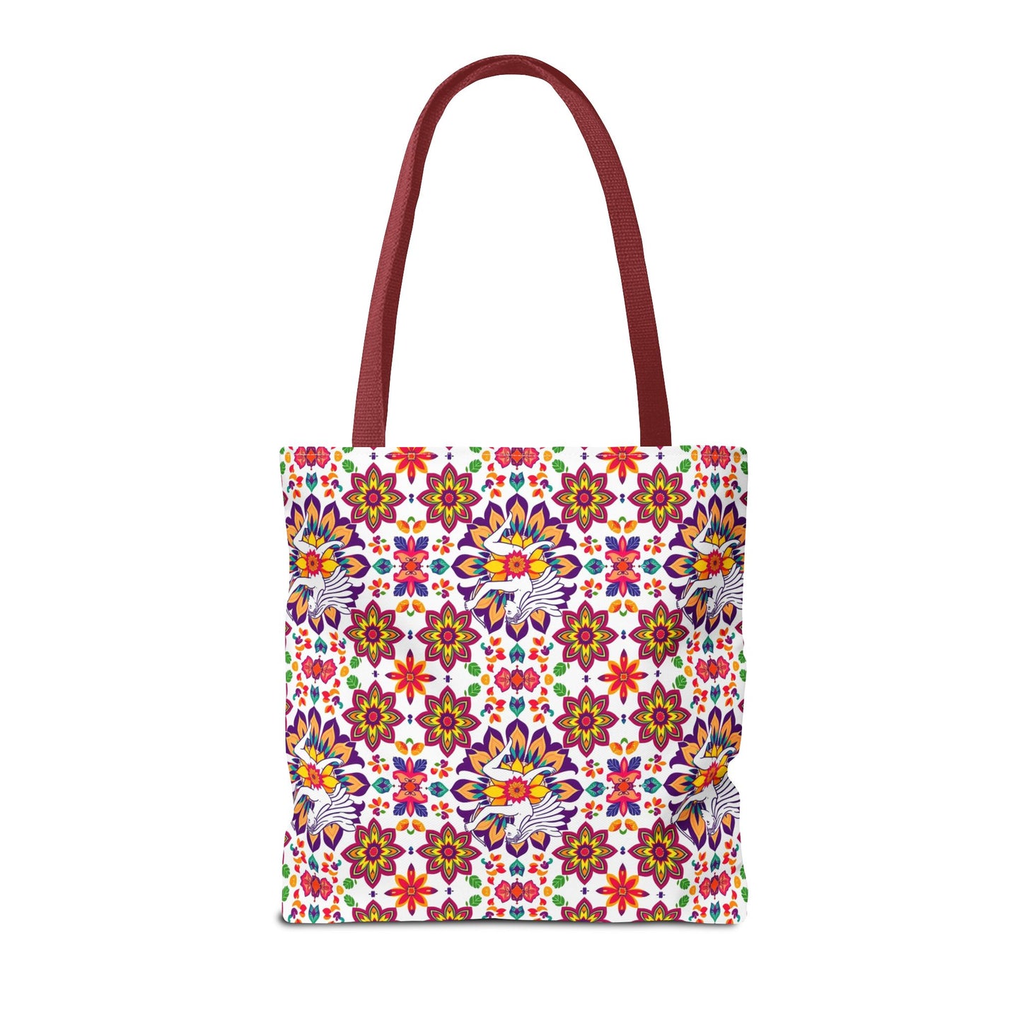 Tote Bag, (AOP), Sagittarius, Zodiac v2, Flower Pattern