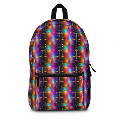 Backpack, Libra, Zodiac v2, Metal Pattern