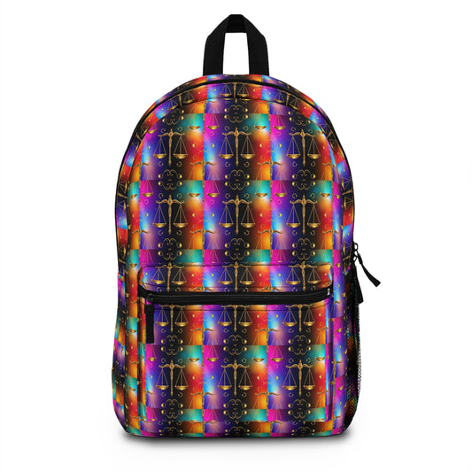 Backpack, Libra, Zodiac v2, Metal Pattern