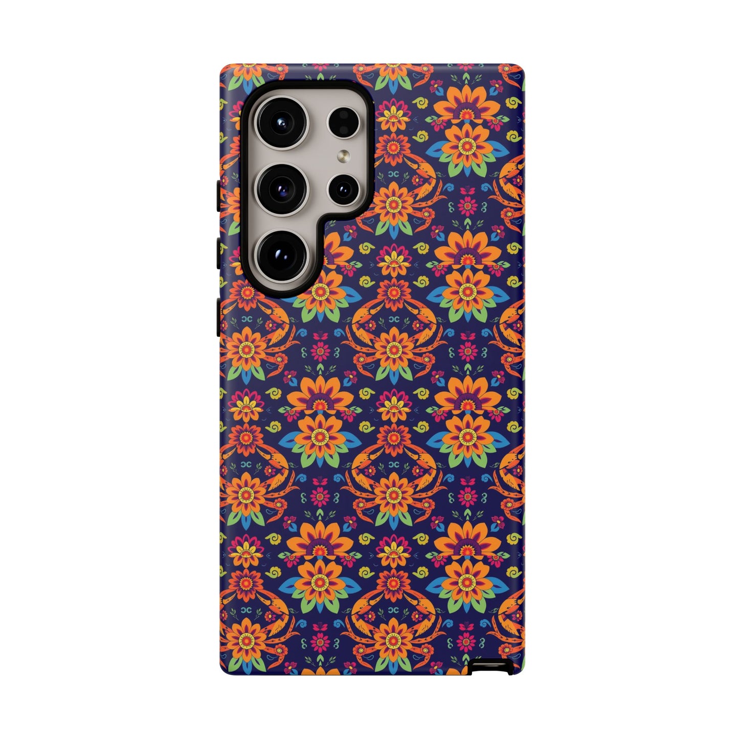 Tough Cases, Cancer, Zodiac, Flower Pattern