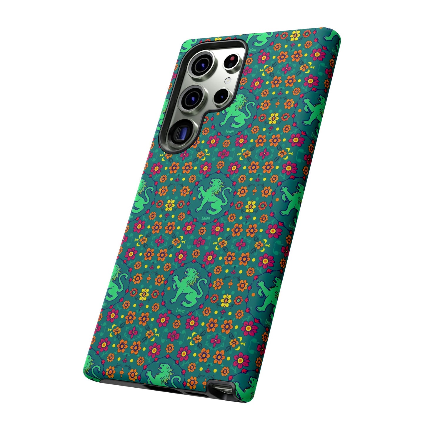 Tough Cases, Leo, Zodiac v3, Flower Pattern