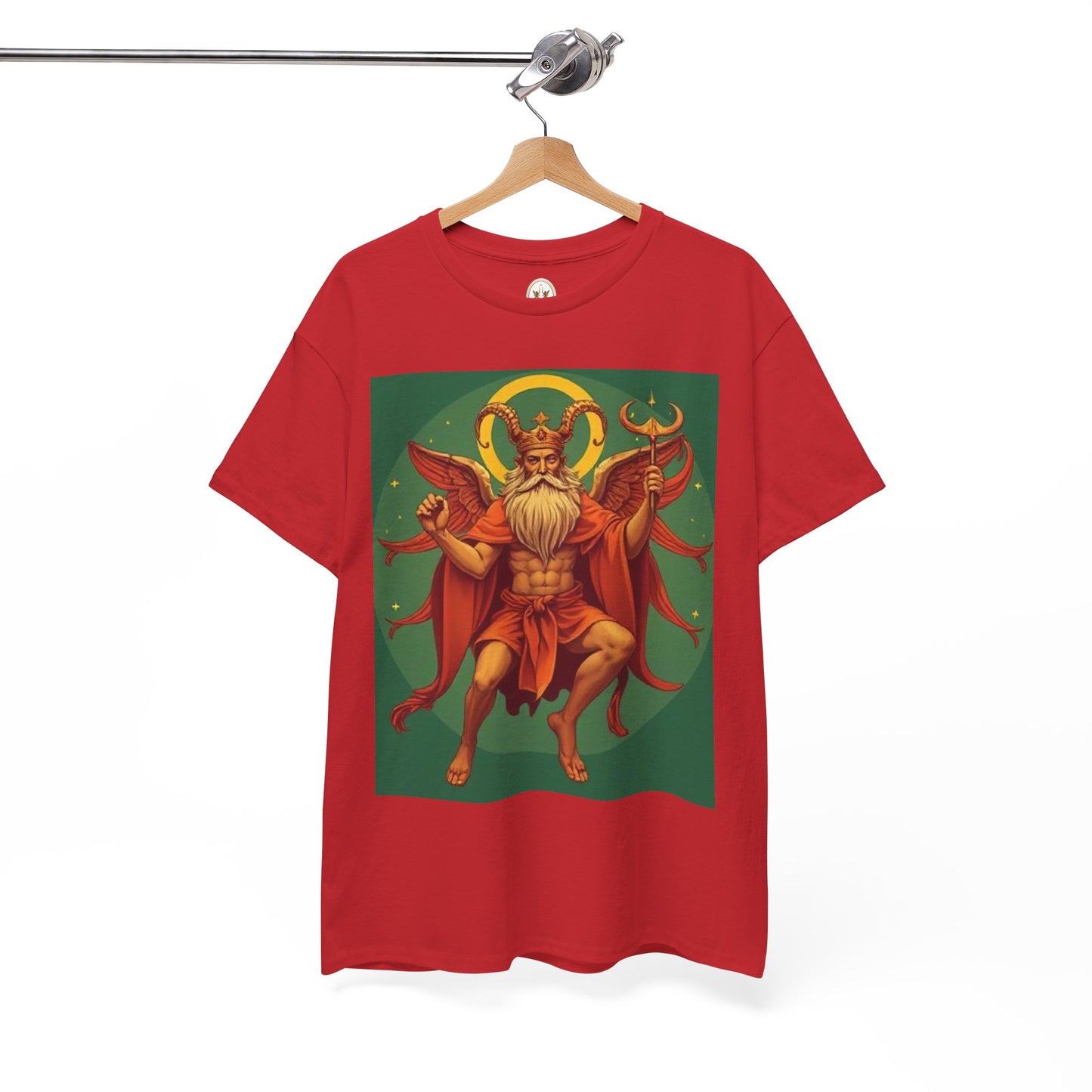 Unisex Heavy Cotton T-Shirt, Aries God, Zodiac Design