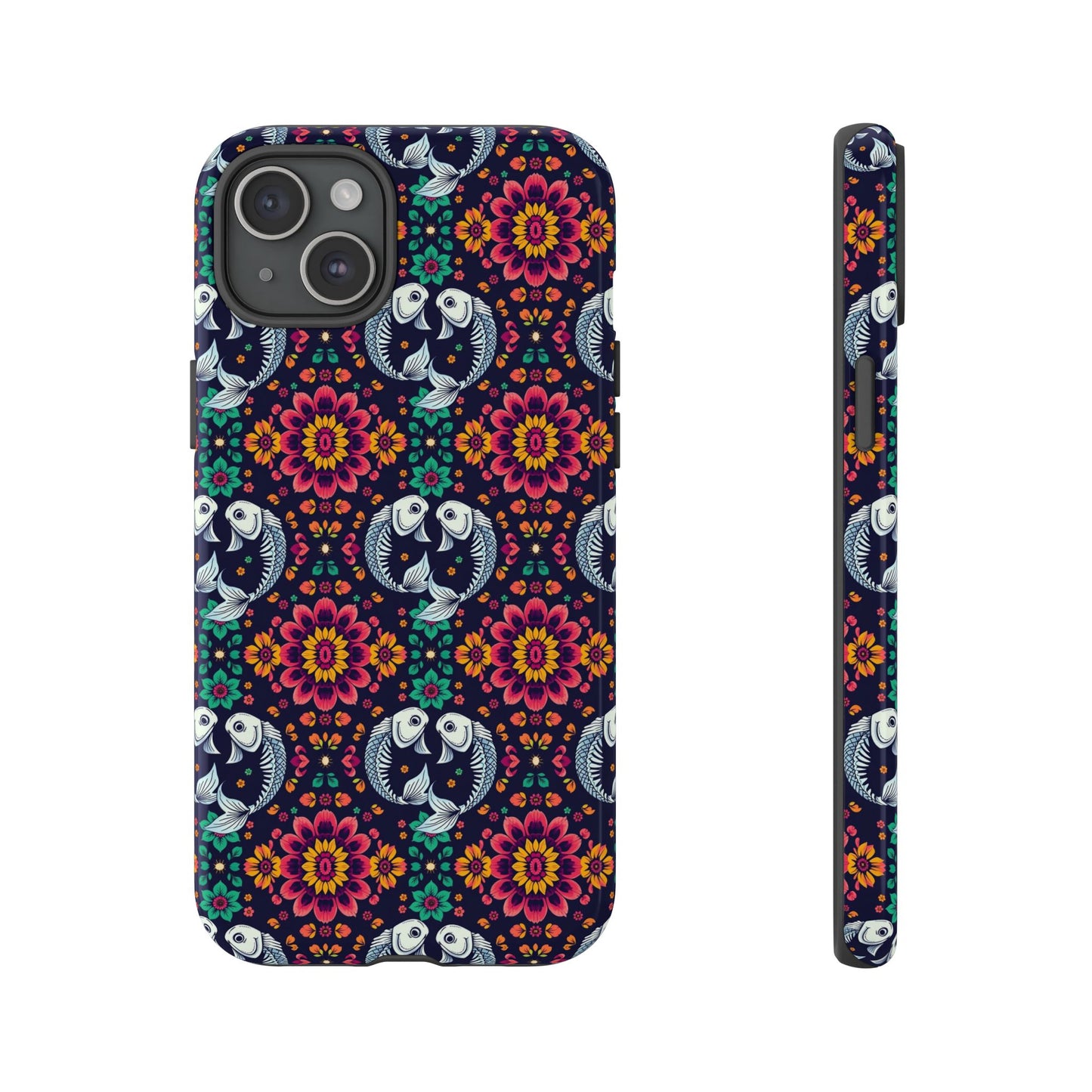 Tough Cases, Pisces, Zodiac v4, Flower Pattern