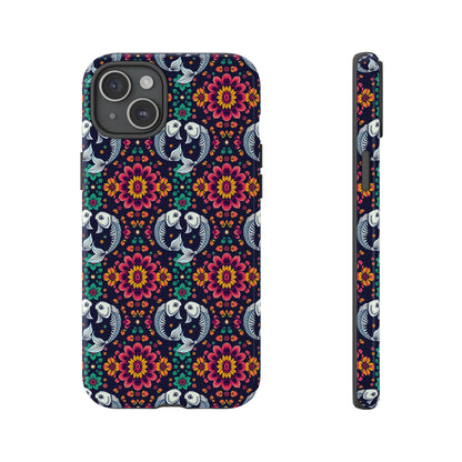 Tough Cases, Pisces, Zodiac v4, Flower Pattern