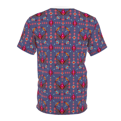 Unisex Cut & Sew T-Shirt, (AOP), Scorpio, Zodiac v2, Jewels Pattern