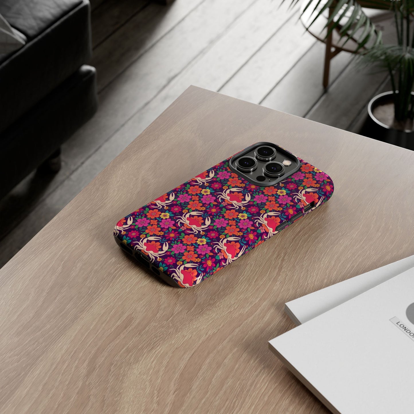 Tough Cases, Cancer, Zodiac v1, Flower Pattern