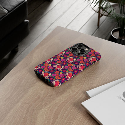 Tough Cases, Cancer, Zodiac v1, Flower Pattern