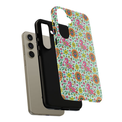Tough Cases, Aquarius, Zodiac, Flower Pattern