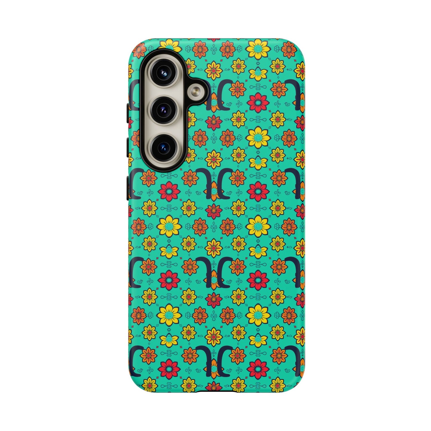 Tough Cases, Aquarius, Zodiac v2, Flower Pattern