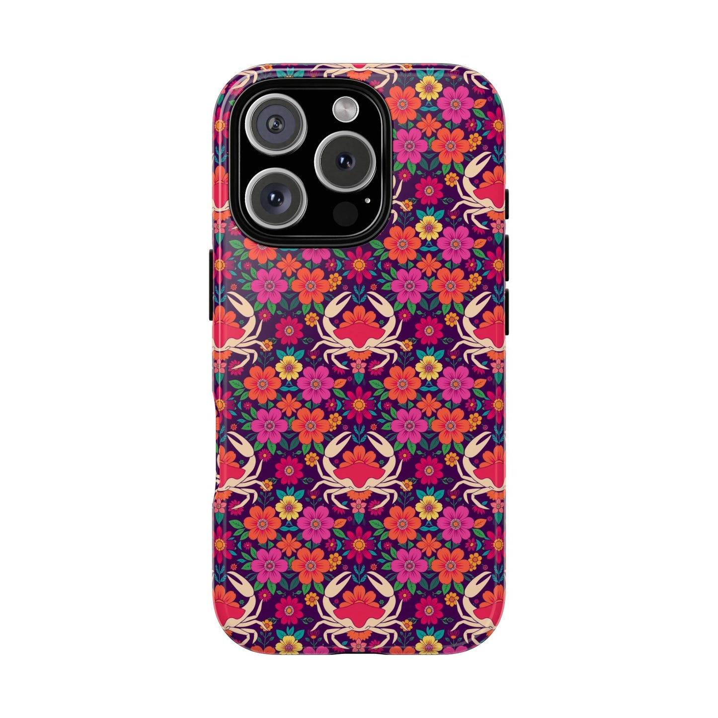 Tough Cases, Cancer, Zodiac v1, Flower Pattern
