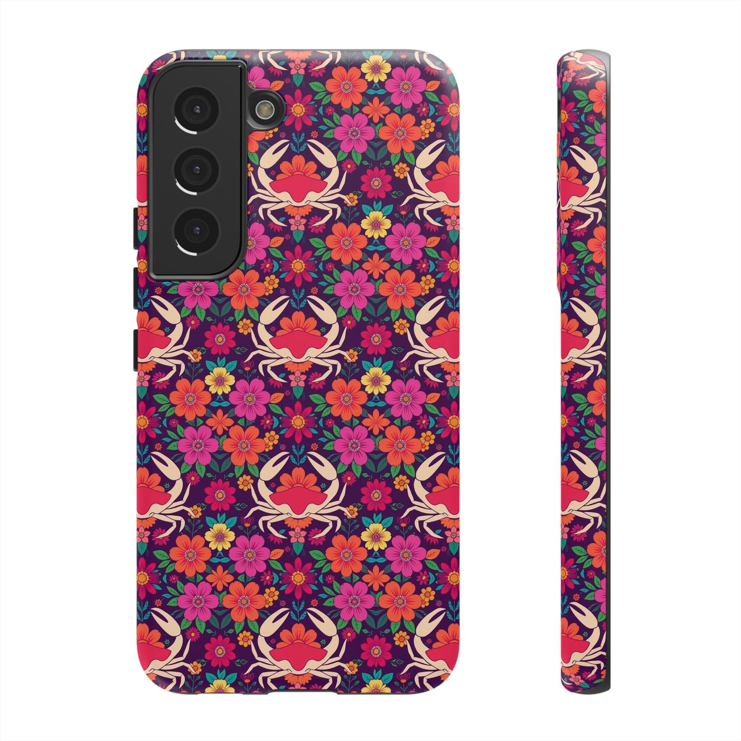 Tough Cases, Cancer, Zodiac v1, Flower Pattern