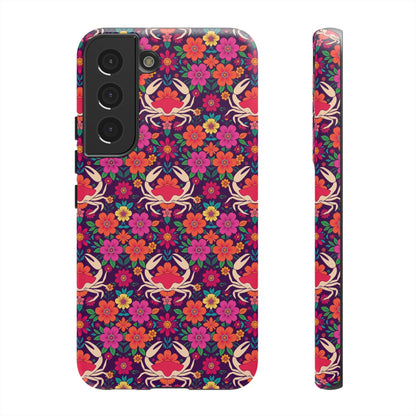 Tough Cases, Cancer, Zodiac v1, Flower Pattern