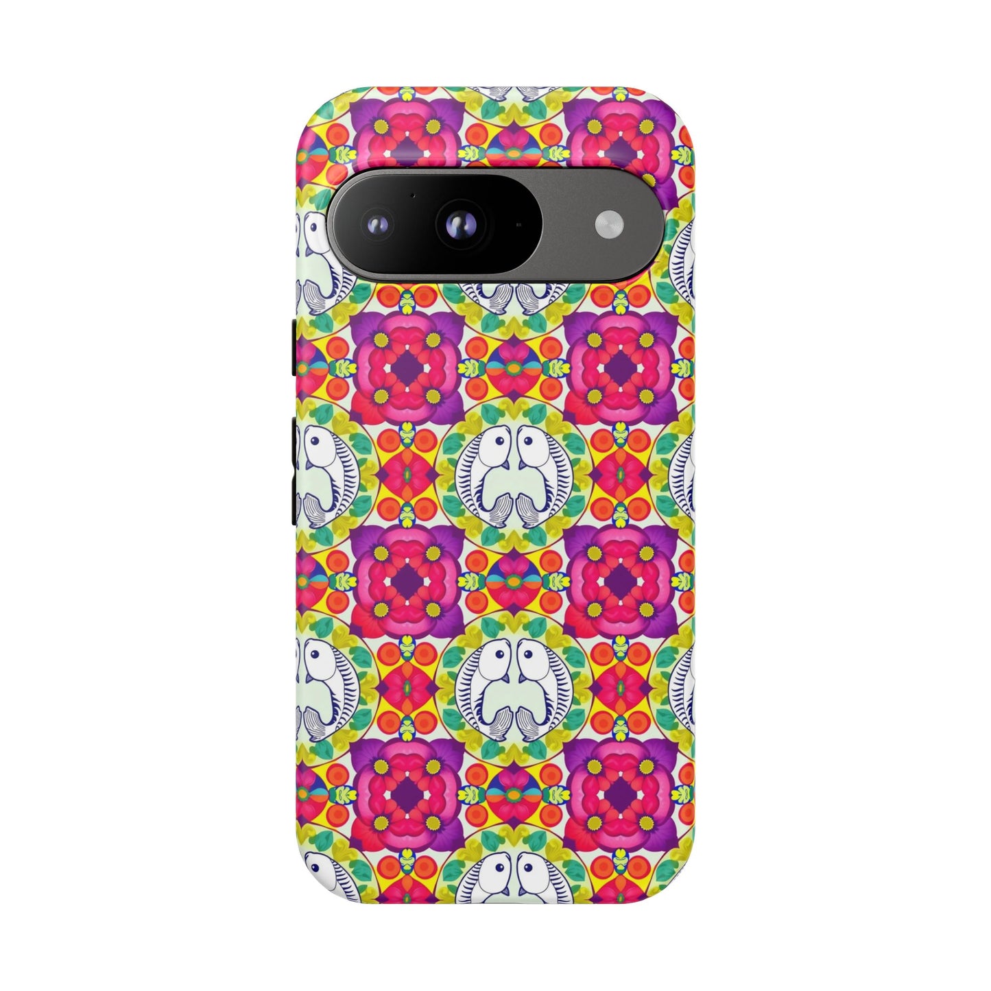Tough Cases, Pisces, Zodiac v2, Flower Pattern