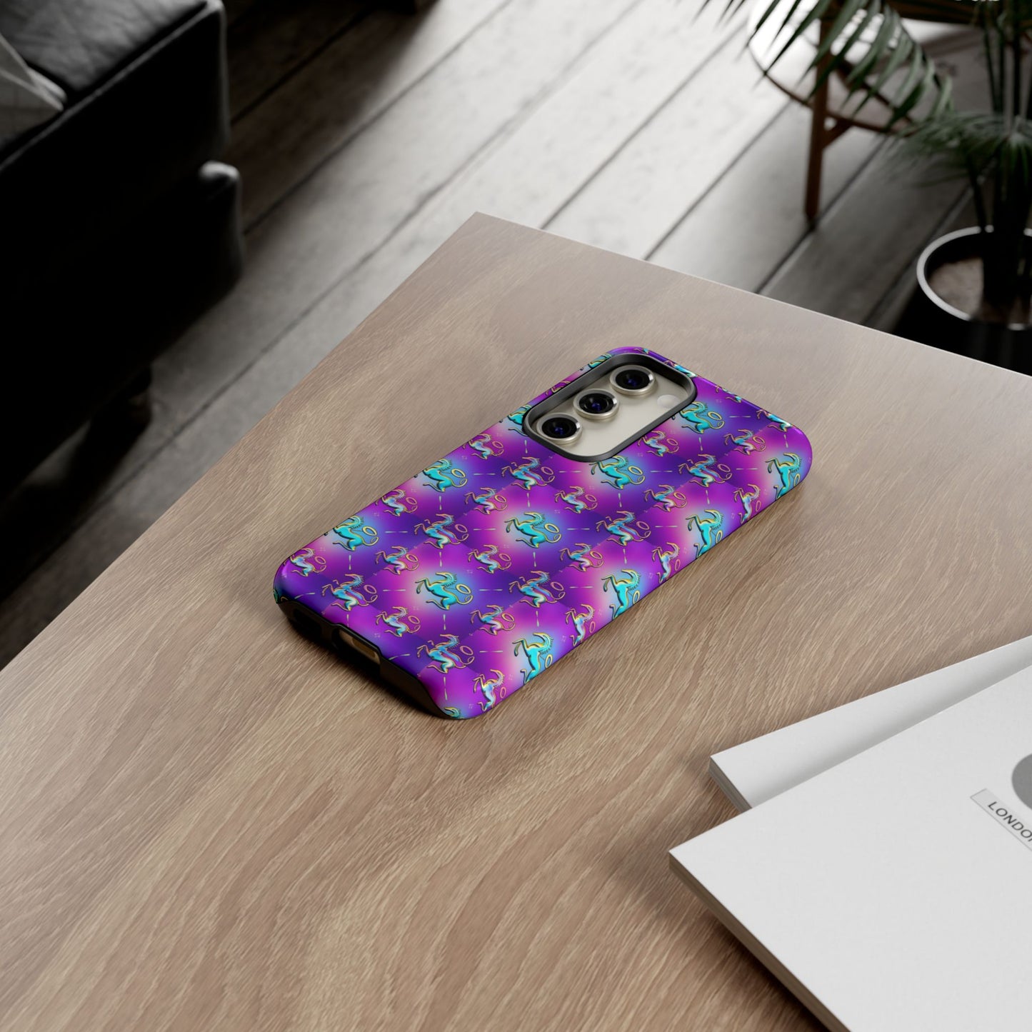Tough Cases, Aquarius, Zodiac, Metal Pattern
